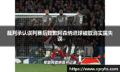 裁判承认误判赛后致歉阿森纳进球被取消实属失误